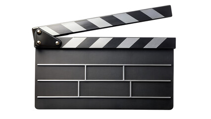 Fototapeta premium Clapperboard on transparent background