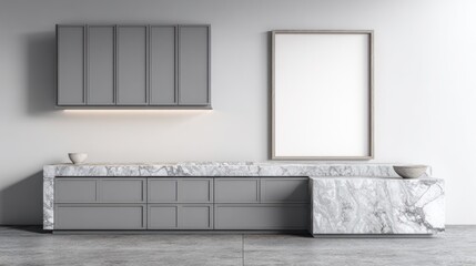 Modern kitchen design mock-up