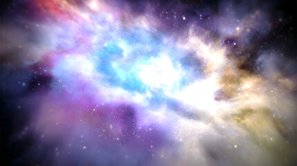 Naklejka premium Mysterious pulsating cosmic object in a starry galaxy, revealing the wonders of astronomical discovery