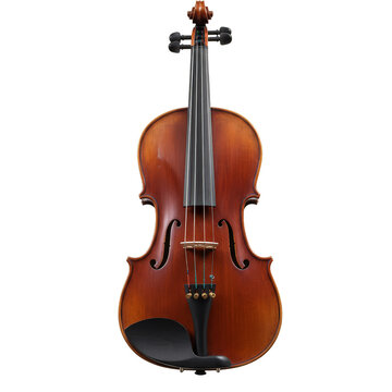 Isolated Violin Image Rich Wood Detail Elegant Musical Instrument Art