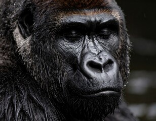 Obraz premium Close-up gorilla portrait