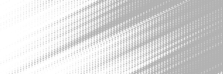 white banner with speed motion haltone effect. vector ilustration