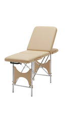Portable Beige Massage Table Equipment for Spa Therapy Treatment PNG