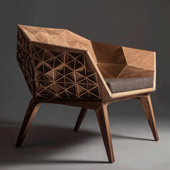 Customize look, scale 3d Antique chair model design .