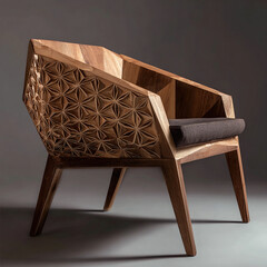 Customize look, scale 3d Antique chair model design .