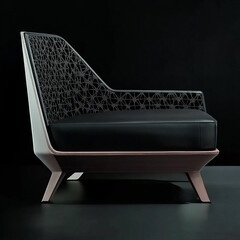 Customize look, scale 3d Antique chair model design .