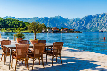 View of Kotor Bay in Montenegro
