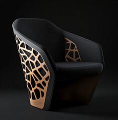 Customize look, scale 3d Antique chair model design .