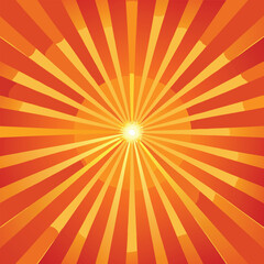 Radiant Sunburst Orange Yellow Background rays bright