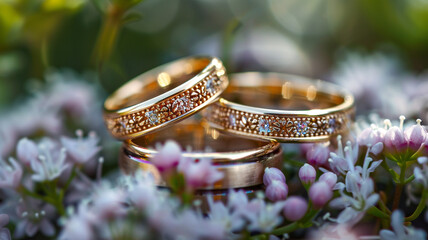 Wedding ring photography is an important part of a wedding photoshoot, capturing the elegance and significance of a couple's love and commitment. These close-up shots highlight the intricate details