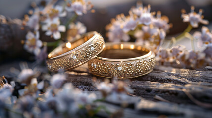 Wedding ring photography is an important part of a wedding photoshoot, capturing the elegance and significance of a couple's love and commitment. These close-up shots highlight the intricate details