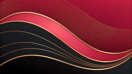 Elegant Red and Black Abstract Wave Design Premium Background Texture for Presentations  Branding