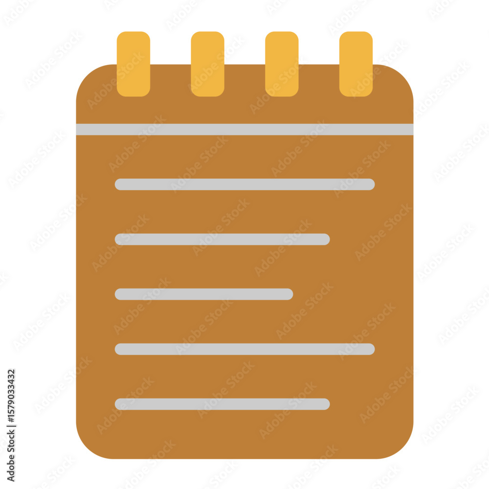 Poster notebook vector design icon style