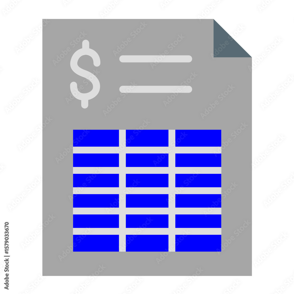 Poster spreadsheet vector design icon style