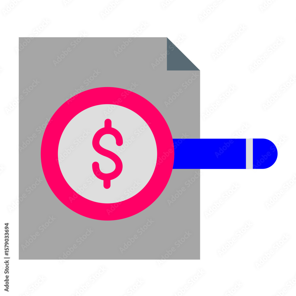 Poster audit vector design icon style