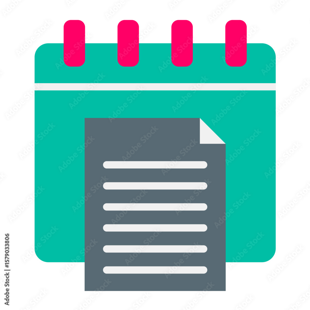 Poster yearly report vector design icon style