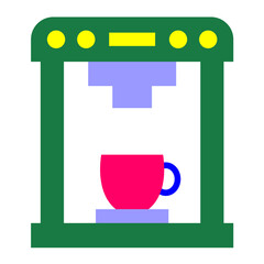 Coffee Machine Vector Design Icon Style