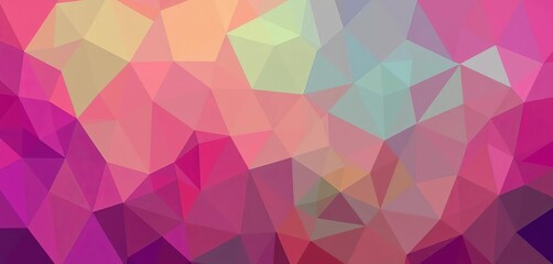 Obraz premium Overlapping polygons in vibrant hues create a dynamic, minimalist backdrop, flat, geometric shapes
