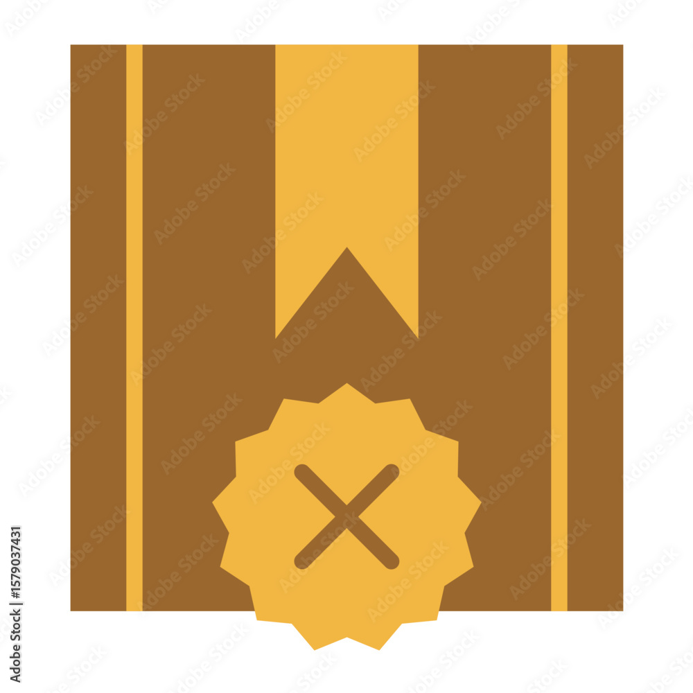 Poster rejected project vector design icon style