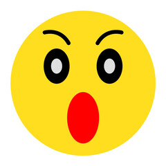 Fototapeta premium Surprised Vector Design Icon Style