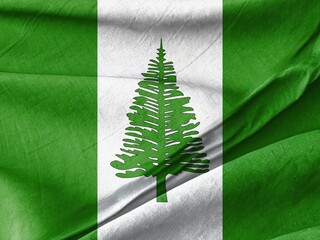 Nigerian Flag Flapping in the Gentle Breeze