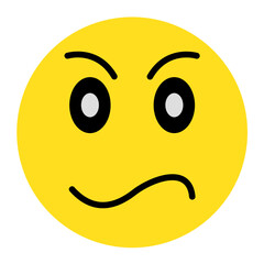 Angry Vector Design Icon Style