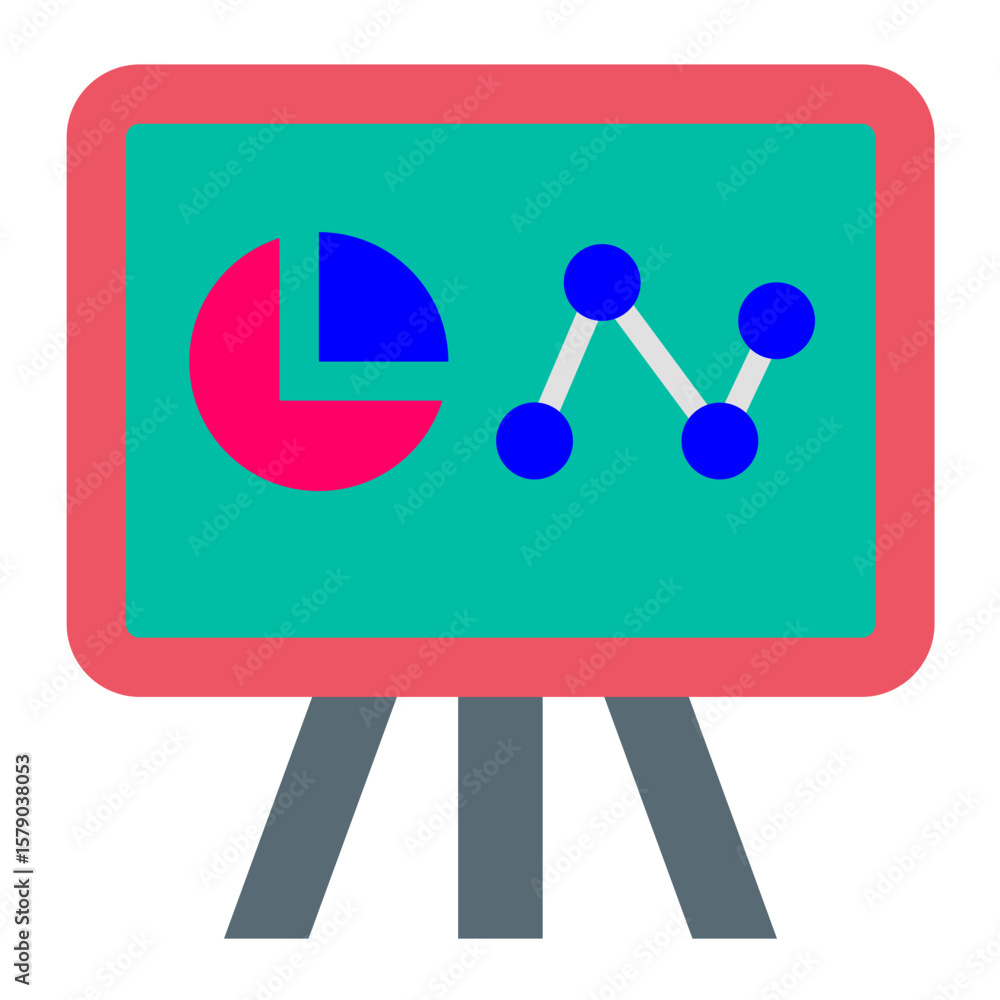 Poster Presentation Vector Design Icon Style