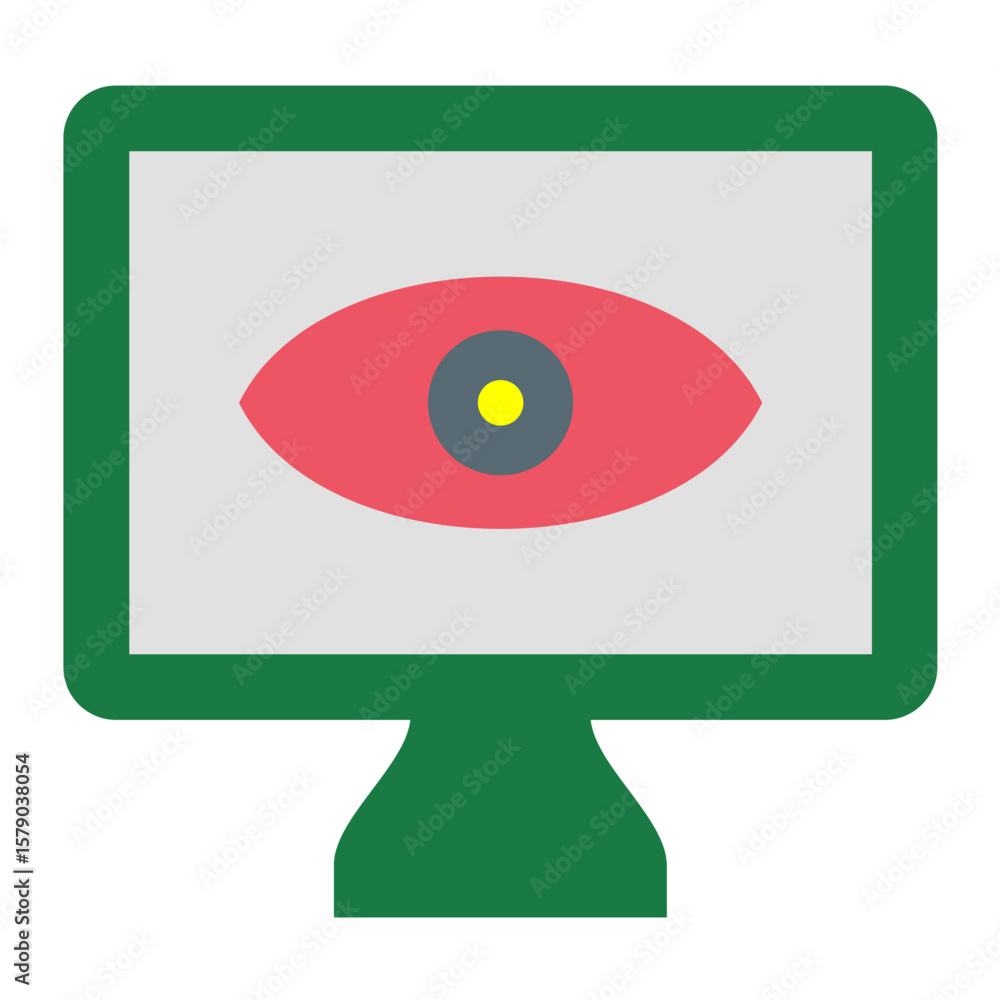 Poster monitor vector design icon style