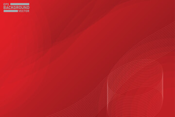 Abstract red background with white lines