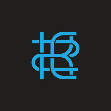 letters zkc simple linked geometric line logo vector