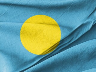 Bright Fiji Flag Waves in the Breeze