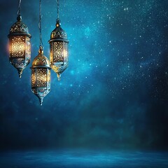 Fototapeta premium Eid Mubarak: Beautiful Background for the Blessed Day