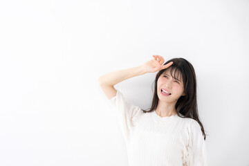 Naklejka premium 女性 ポートレート