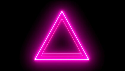 Neon pink triangle graphic