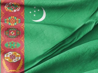Elegant National Flag of Uzbekistan