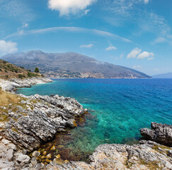 Summer sea coast landscape  (Greece)