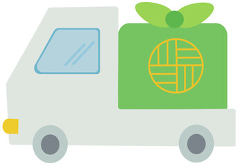 hand truck with a box