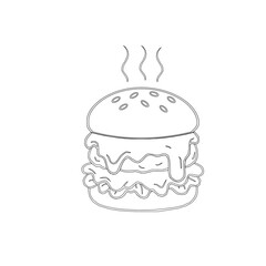 doodle burger pattern background. doodle fast food burger seamless pattern background. seamless pattern of hamburger in doodle style. Seamless Pattern of a Cheese Burger or Hamburger
