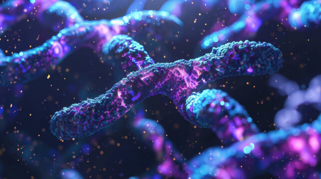 Colorful depiction of genetic structure.
