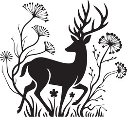 deer silhouette vector