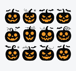 Halloween  silhouette vector,
