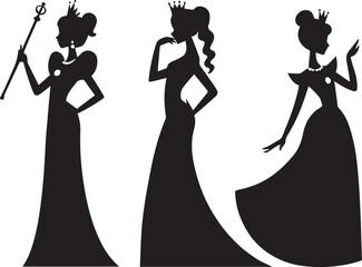 princess silhouette vector design, © Vector Man