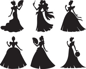 princess silhouette vector design, © Vector Man