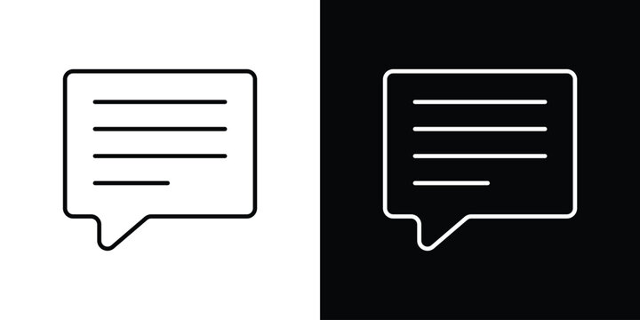 Feedback icon. thin line for web and mobile, modern minimalistic style