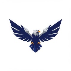 Obraz premium Bold Eagle Logo with Outstretched Wings