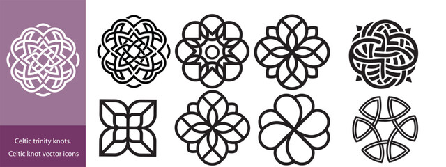 Celtic trinity knot symbol. Vector illustration. EPS 10.