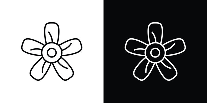 Hypericum icon. thin line for web and mobile, modern minimalistic style