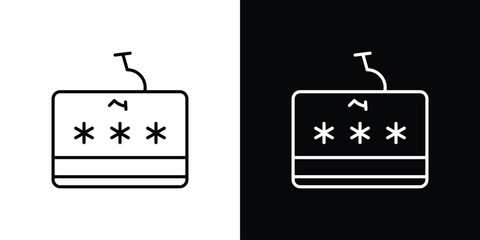 Password phishing icon. thin line for web and mobile, modern minimalistic style © Xevier