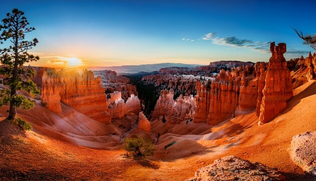 bryce canyon national park at sunrise utah usa - Powered by Adobe
