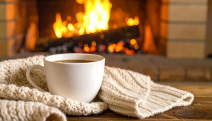 Cozy coffee by fireplace (3)